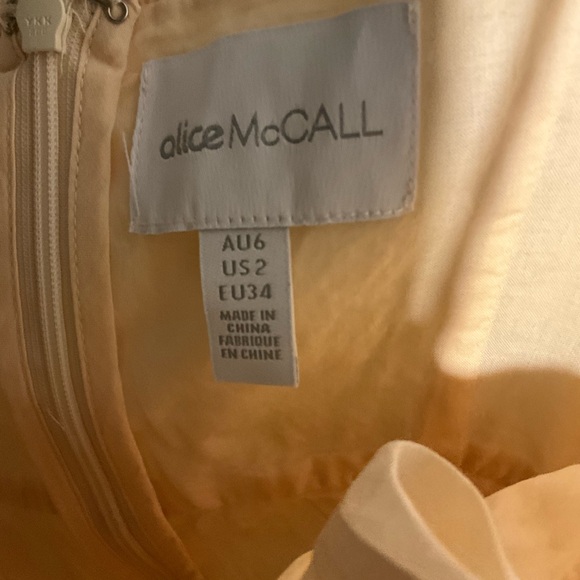 Alice McCall Boho Embroidered Midi Dress Cream Resort Cottagecore Size 6 - Picture 4 of 4